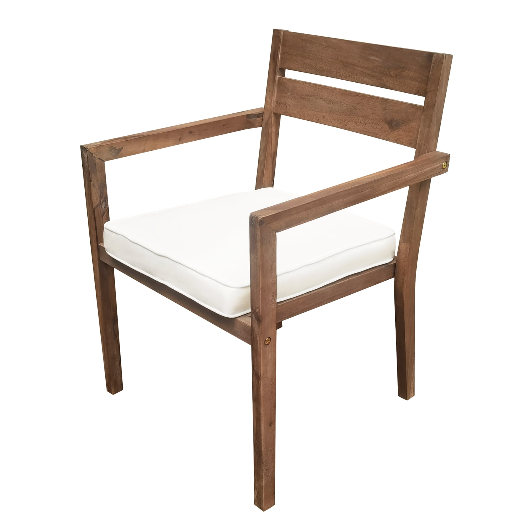 Harper & Bright Designs 7-Piece Contemporary Acacia Wood Sturdy Frame Dining Furniture Sets Burly Wood