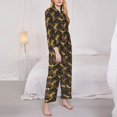 thumbnail image 3 of Balery Squirrel Gathering Nuts Conjunto de Pijama con Estampado para Mujer, Conjunto de Dos Piezas con Manga Larga, Ropa de Dormir Suave con Bolsillos, Pijamas Cómodos-Medium, 3 of 7