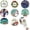 B, variant on 500 Pcs Christmas Stickers,1 Inch Xmas Self Adhesive Round Stickers Label Tag Seal Roll for Christmas Party Supplies,Envelopes,Greetings Cards,Favor Bags,Gifts