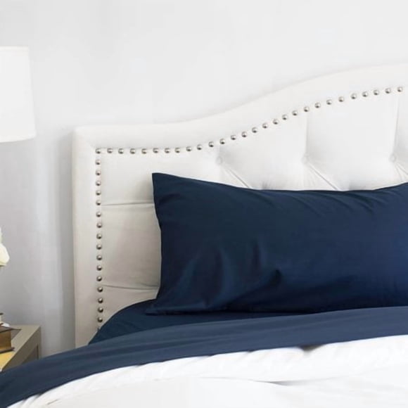 PeachSkinSheets Mariner Blue Sheet Set - 1500tc Level of Softness - Extra Soft Cooling Sheets for Hot Sleepers and Night Sweats - Queen Size