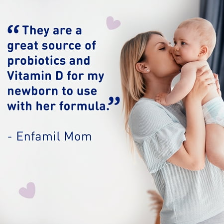 Enfamil Dual Probiotics Vitamin Drops, Supports Baby's Immune & Digestive Health, 8.7mL Bottle