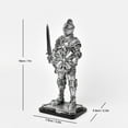 thumbnail image 4 of CoudarTitie Majestic Resin Knight Winged Sculpture Feng Shui Vintage Creative Tabletop Ornament Decorative Entryway Bookshelf Office Desk Housewarming, 4 of 8
