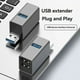 thumbnail image 2 of Hub USB Conectar y Usar con 3 Puertos USB 3.0, Adaptador de Concentrador USB 3.0 3 en 1 Resistente, Accesorio para Computadora Portátil, 2 of 5