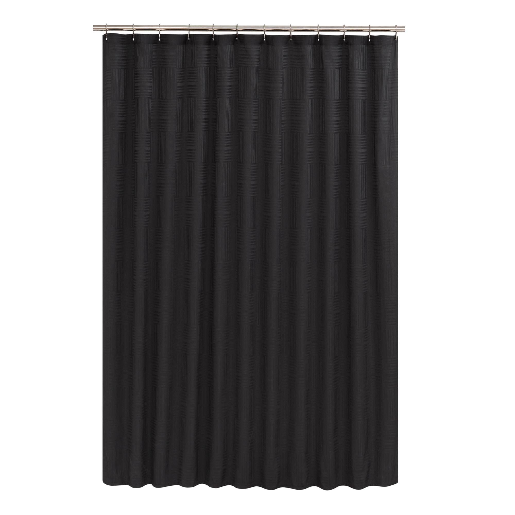 Mainstays Henderson Black Mosaic Shower Curtain photo 2