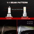 thumbnail image 5 of IVBDQV H11 LED Headlight Bulbs Low or Fog Beam for Ram 1500 2500 3500 2019-2021, 5 of 11