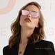 thumbnail image 5 of Gafas de sol DANAMY 54mm polarizadas UV400 para mujer, color rosa leopardo, 5 of 6