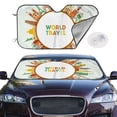 thumbnail image 2 of Balery World Travel3 Print Car Windshield Sun Shade,Windshield Sunshade for Car Pickup Truck SUV Accessories-Medium, 2 of 7
