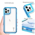 thumbnail image 4 of CoverON For Apple iPhone 13 pro Phone Case, Military Grade Heavy Duty Full Body 3-Layer Shockproof Clear Cover, Blue, 4 of 8