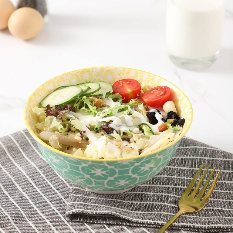 Cereal Bowls, 26 Oz Ceramic Bowls, Set of 6 Soup Bowls, Bowls for Kitchen, Bowl Set for Salad, Pasta, Oatmeal, 6.3 Inch-Microwave Dishwasher Safe Cereal Bowls, 26 Oz Ceramic Bowls, Set of 6 Soup Bowls, Bowls for Kitchen, Bowl Set for Salad, Pasta, Oatmeal, 6.3 Inch-Microwave Dishwasher Safe
