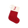 thumbnail image 1 of TIELUTT Christmas Stockings with Initials Large Embroidered Letter Knit Hanging Stained Glass Window Panel Front Porch Column Wrap Small Chain for Crafts Winter Fireplace Garland Christmas Ornament Pa, 1 of 7
