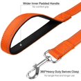 thumbnail image 3 of LAICAIW 6FT Reflective Dog Leash with Soft Padded Handle for Training,Walking Lead for Large & Medium Dog,1 Inch Wide,Orange, 3 of 6