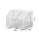thumbnail image 3 of Organizador de escritorio de plástico transparente con 4 rejillas | Forma trapezoidal para maquillaje, bolígrafos, artículos de oficina y artículos de escritorio | Almacenamiento multiusos para el, 3 of 9