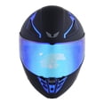 thumbnail image 4 of Casco Bkr Raven Negro Mate Mica Azul Abatible Svs negro L, 4 of 6