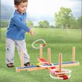 thumbnail image 2 of Throwing Game for Children Ring Toss Yard Game Throw Game Wooden Platform Ring Throwing, 2 of 8