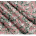thumbnail image 3 of Soimoi Pink Cotton Voile Fabric Monstera Leaves Fabric Prints By Yard 42 Inch Wide, 3 of 7