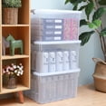 Citylife 32 QT 6 Packs Plastic Storage Bins with Lids Stackable Storage