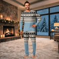 thumbnail image 4 of Lvotionpl Match Family Christmas Pjs, Matching Christmas Pajamas Long Sleeve Top & Pants Set Matching Holiday Family Pajama Xmas Sets, 4 of 6