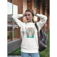 thumbnail image 2 of Hand Drawing Hipster Tiger. Sweatshirt Women -Image by Shutterstock, Female 5X-Large, 2 of 4