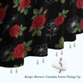thumbnail image 6 of Pioneer Flower Floral Print Pattern Shower Curtain 36"x72", Bathroom Decorative Shower Curtain Set with 12 Hooks, Waterproof Washable, 6 of 6