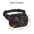 thumbnail image 4 of Easygdp Vibrant Skull Soldier Fanny Packs for Women Men, Belt Bag, Fashion Crossbody Bags, for Workout/Running/Hiking, 4 of 9