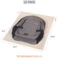thumbnail image 2 of 10 Pack Jumbo Dustproof Drawstring Bags Dust Covers Large Non-Woven Fabric Cloth Storage Pouch String Bag for Handbags Purses, Beige, 2 of 7
