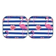 thumbnail image 7 of Xecao Pink Flamingo for Foldable Car Sun Shades (2-Pack) offer sun protection with an easy-fold design for convenient windshield shading., 7 of 7