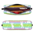 thumbnail image 2 of Rocae Rainbow Rabbit for Pen and Marker Pouch with Zipper for Men and Women, Stationery Bag Pen Holder for Work and Office, 2 of 9