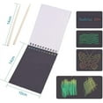 thumbnail image 2 of Set de papel para rascar con 5 cuadernos y 3 palitos de bambú para dibujar con la técnica mágica de arcoíris. ¡Ideal para regalar!, 2 of 7
