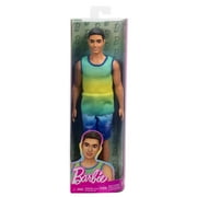 Barbie Fashionistas Ken Doll #236 in Ombre Tank and Jean Shorts, Black Hair