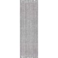 thumbnail image 2 of Nuloom 2'6 x 8' Hand Woven Chunky Loop Jute Rug in Gray, 2 of 4