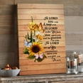 thumbnail image 3 of Christian Wall Art – The Lord Bless You and Keep You Scripture Canvas – Sunflower and Butterfly Rustic Wood Design – Bible Verse Numbers 6:24-26 – Inspirational Religious Home Decor Gift, 3 of 4