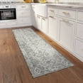 thumbnail image 2 of Bravado Indoor/Outdoor Grey Aztec/Incan 2’3" x 7’6" Non-Skid Runner Rug, 2 of 8