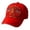 Red, variant on Baseball Hats Classic Embroidered Anniversary Baseball Cap Adjustable Snapback Hat For Men And Women