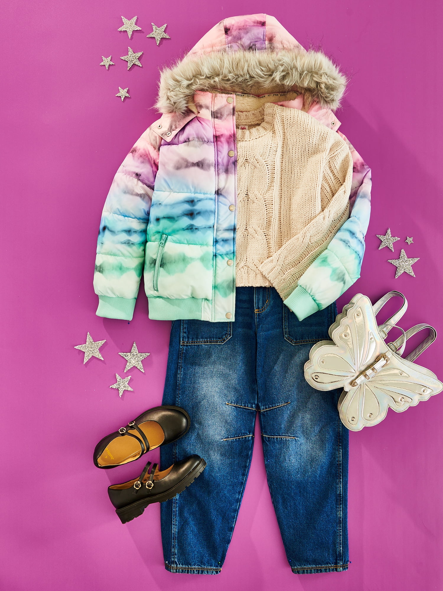 Justice Girls Cable Knit Sweater, Sizes XS - XLP