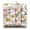 White-740, variant on Retro Floral Floor Pillow Large 22 Inch Square Cushion, Country Daisy Farm Theme, Dutch Velvet for Meditation & Lounge