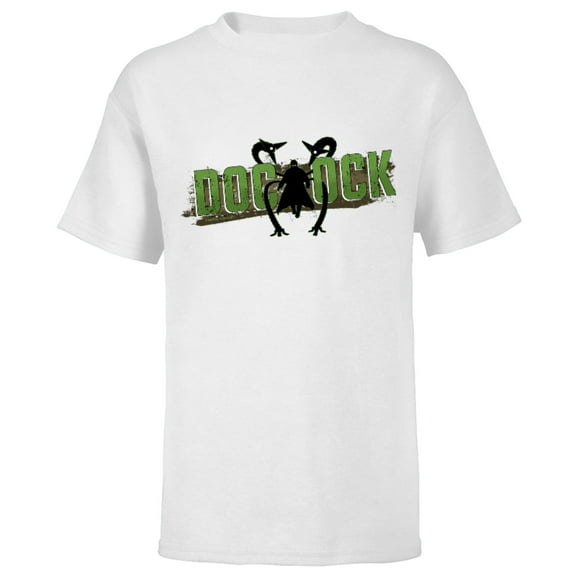 Marvel Spider-Man: No Way Home Doc Ock Silhouette Logo - Short Sleeve T-Shirt for Kids - Customized-White