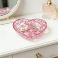 thumbnail image 5 of geerera Heart-Shaped Jewelry Dish, Resin Trinket Tray for Rings and Earrings, Decorative Key Holder and Organizer Bowl, Dresser Tray, Vanity Organizer, Gift for Her, 5 of 7