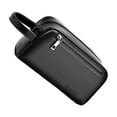thumbnail image 3 of QualitChoice Men's Handbag Phone Card Holder Large Strap Clutch with Black Wrist Capacity Purse Black, 3 of 5