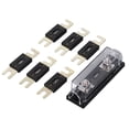 thumbnail image 2 of Car Fuse Block Holder, Inline Fuse Holder 250A 48V Stable Heat Resistant Transparent Cover Waterproof PC Copper  For Boat, 2 of 8