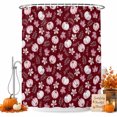 thumbnail image 2 of Pink Pumpkins Fall Shower Curtains for Bathroom, Autumn Thanksgiving Botanical Blush Pink Waterproof Fabric Shower Curtain, Decorative Bathroom Curtain for Bathtub, 72"x72", No Hooks Included, 2 of 9