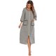 thumbnail image 4 of Vestido de noche para mujer, camisones a media pantorrilla, ropa de salón informal suelta Irfora Gris/XX-grande, 4 of 7