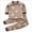 C626--Brown, variant on 18-24 Months Baby Girl Clothes Toddler Girl Outfit Ruffle Sleeve Shirt Pant Set Fall Winter Clothing for Girl Childrens Home Clothes Set Boys And Girls Pajamas White