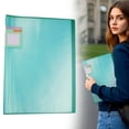 thumbnail image 1 of Art Portfolio Folder, 60 Pages Plastic Presentation Book with Multiple Pockets, A3 Size Document Organizer for ki-ds' Artwork, Green, 1 of 9