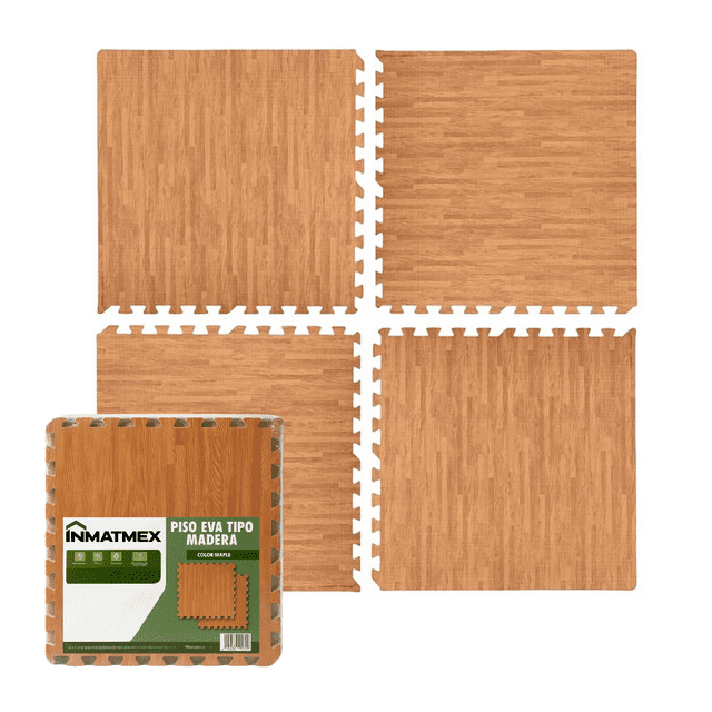 piso eva 1cm madera maple 32pz inmatmex