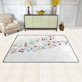 thumbnail image 3 of Colorful Musical Notes Area Rugs Colorful Large Non-Slip Floor Matative Carpets Doormat for Kitchen Living Dining Dorm Playing Room Bedroom 60 x 39inch Home Decor, 3 of 7