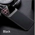 thumbnail image 1 of ROBINSON Leather case back cover Protective Cover Phone Case Glass Back Shell For Samsung Galaxy S22 Ultra (Black), 1 of 10