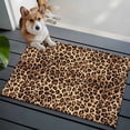 thumbnail image 3 of Leopard Printed Entryway Rug 2'x3'&nbsp; Non Slip Front Door Mats, Modern Animals Textured Brown Entrance Rugs Indoor Outdoor Carpet, Washable Floor Mats Small Area Rug for Bedroom Kitchen, 3 of 8