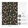 thumbnail image 2 of 2 Pcs Mushroom and Fern Black Pattern Funny Kitchen Towels, Microfiber Dish Towels, Kitchen Tea Towels Set 18" X 26", 2 of 6
