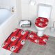 thumbnail image 3 of Juego de alfombras de baño de 3 piezas del equipo Patriots Alfombra antideslizante para baño de 31,5 x 20 pulgadas, 3 of 7