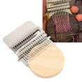 thumbnail image 5 of Small Darning Looms, Wooden Loom Speedweve Type Weave Tool Knit Patch Kit for DIY Crafts Mending Jeans Clothes Tapestries Carpets Scarves (21 Needles), 5 of 9